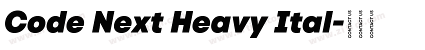 Code Next Heavy Ital字体转换